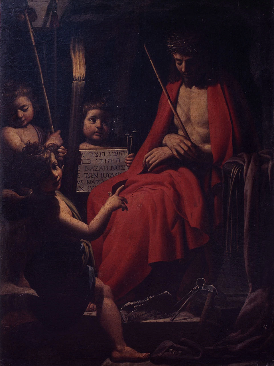Ecce Homo, angeli, simboli della Passione - Firenze